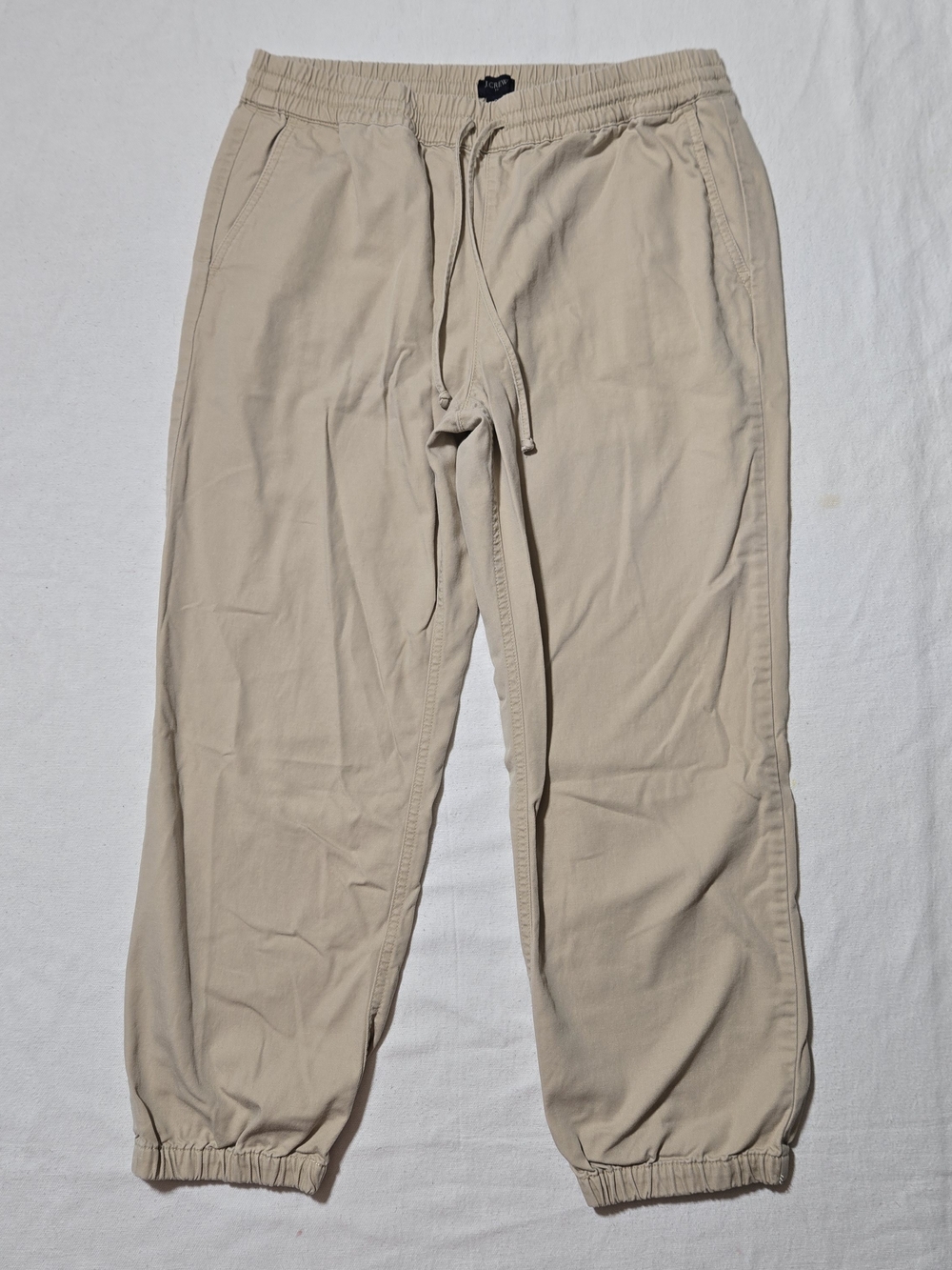 J. Crew Beige Drawstring Cropped Pants